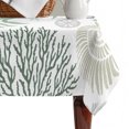 thumbnail image 4 of Sage Green Crab Coastal Table Cloth Waterproof Tablecloths, Summer Coral Nautical Tablecloth Dining Table Cover for Kitchen Party Tabletop Outdoor, Rectangle Tablecloth 60x84 Inch, 4 of 9