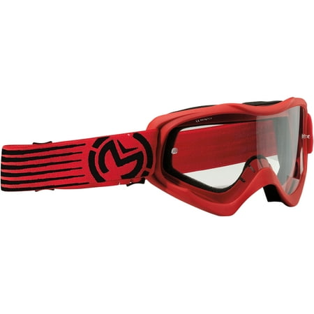MOOSE RACING SOFTGOODS Youth Qualifer Slash Goggle Red/Black   (Best Junior Racing Goggles)