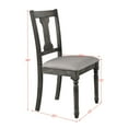thumbnail image 2 of Newboti Furniture Wallace Tan Linen & Weathered Gray Finish Side Chair (Set of 2) BN.0805, 2 of 5