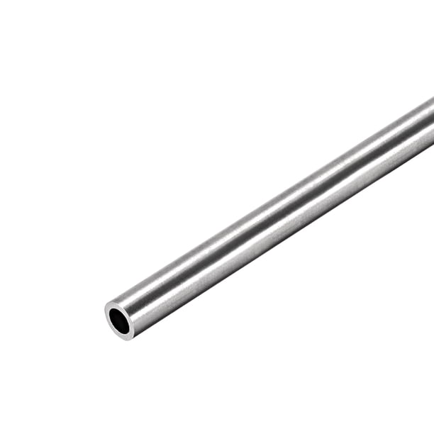 Tubo recto sin costura de acero inoxidable 304 de Uxcell de 6 mm x 1 mm x 250 mm
