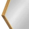thumbnail image 3 of Kate and Laurel Rhodes Modern Hexagon Wall Mirror Set, 3 Pieces, Gold, Chic Geometric Mirror for Wall, 3 of 7