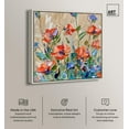 thumbnail image 3 of Art Remedy Floral and Nature Canvas, 20" x 20", Silver Frame, Flowers in the Good Old Summertime, 3 of 7