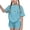 Blue, variant on 6 Year Old Girl Clothes Set Girls Summer Outfit Sets Children's St. Patrick's Day Printed Short Sleeve Round-Neck Tops Two-Piece Set for Kids（4-16 Years）