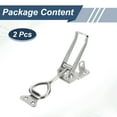 thumbnail image 3 of Uxcell 2pcs Adjustable Toggle Clamp M8x45mm 660bs 4003 Style w Lock Hole, Silver, 3 of 7