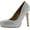 Silver, variant on De Blossom Womens Summer-41 Evening Stunning Party Heels Pumps Shoes