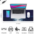 thumbnail image 5 of Moon Ocean XXL Large Mouse Pad - Extended 31.5x11.8 Inch Desk Mat with Non-Slip Base, Stitched Edges for Comfortable Gaming on Computer, Office, Keyboard, Laptop, 5 of 7