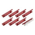 thumbnail image 1 of Uxcell 8 Pack Ayudante de empuje y tirón autoadhesivo, 6 pulgadas, mango adhesivo de plástico redondo para armarios de cocina, ventanas deslizantes, puertas de armario y vestidores (Rojo), 1 of 6