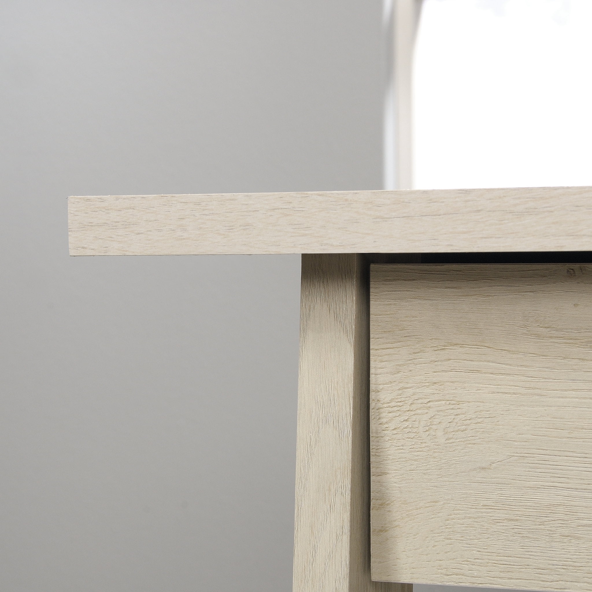 Sauder Trestle Executive Desk, Chalked Chestnut Finish