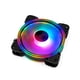 thumbnail image 3 of Tholdsy DC 12V 12cm RGB Gaming Computer Case Fan Colorful Light Reducción de ruido A prueba de golpes 4pin Ventiladores de refrigeración Juegos de teclado y mouse para computadora, 3 of 6