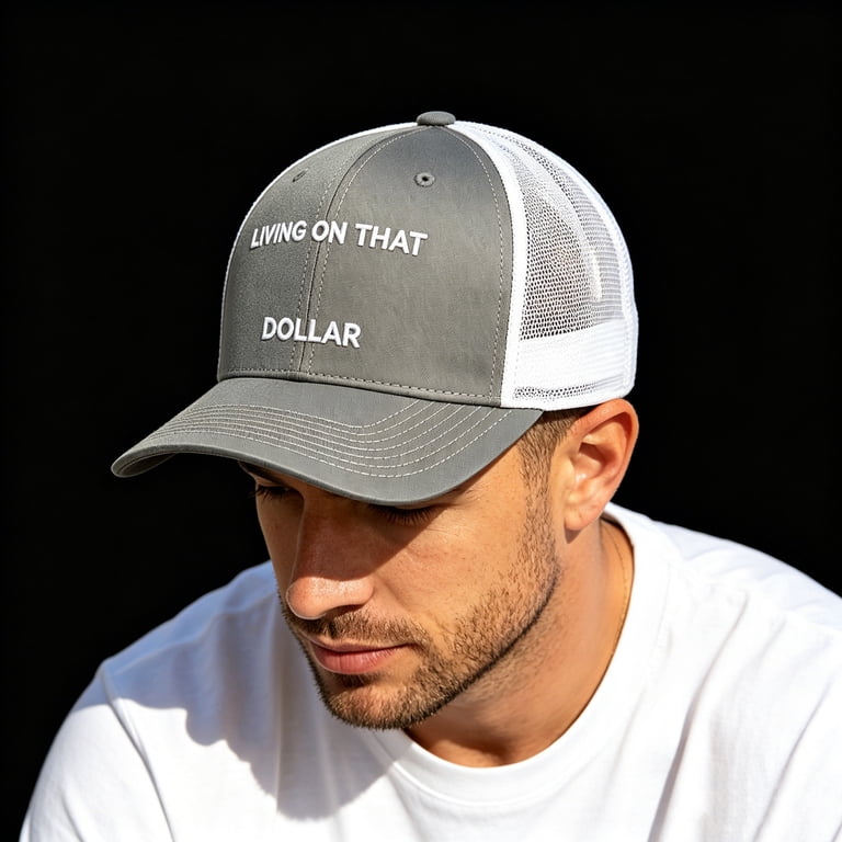 Trucker Hat Mesh Back Baseball Cap Adjustable, Breathable  display picture 3