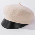 thumbnail image 7 of CoCopeaunts Newsboy Hats for Women Fashion Winter Hat Leather Brim Beret Hat Vintage Casual Newsboy Cap Retro Berets, 7 of 7