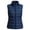 Blue, variant on Women’s Sleeveless Puffer Vest, Pockets Zip Up Quilted Jacket, Women's Size S-2XL
