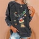 thumbnail image 2 of Sudadera de Cuello Redondo de Navidad Para Mujer Tops Transpirables Cómodos de Manga Larga Con Estampado de Moda Odeerbi ODB196059, 2 of 5