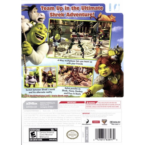 shrek game wii shrek game wii