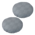 thumbnail image 1 of Fundas para taburetes Uxcell redondas, fundas elásticas para taburetes lavables, funda de cojín para taburete, funda elástica para asiento de silla de bar gris oscuro 14"-18", 1 of 7