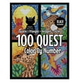 100 QUESTS Color By Number Squares + Triangles + Hexagons + Circles