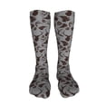 thumbnail image 5 of KLL Brown Moose with Pinecones Print Cool Socks Men's Women's Crew Socks Funny Crazy Novelty Stockings, 5 of 8