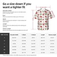 thumbnail image 3 of KLL Men's Hawaiian Shirt Short Sleeve Button Down Beach Shirts-Strawberry, 3 of 5