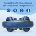 thumbnail image 3 of Auriculares para niños POWMEE M2, ajustables y plegables, cable enredado sin enredos, jack de 3,5 mm. (Azul), 3 of 3