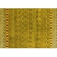 thumbnail image 1 of Ahgly Company Machine Washable Indoor Rectangle Abstract Yellow Modern Area Rugs, 4' x 6', 1 of 4