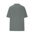 thumbnail image 5 of AherBiu Oversized Tops for Women Short Sleeve Crewneck Summer Casual Loose Basic Comfy Top Tees Plain Tshirt, 5 of 6