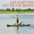 thumbnail image 5 of BKC PK13 13' Pedal Drive Fishing Kayak W/ Rudder System, Paddle, Upright Back Support Aluminum Frame Seat, 1 Person Foot Operated Kayak, 5 of 6