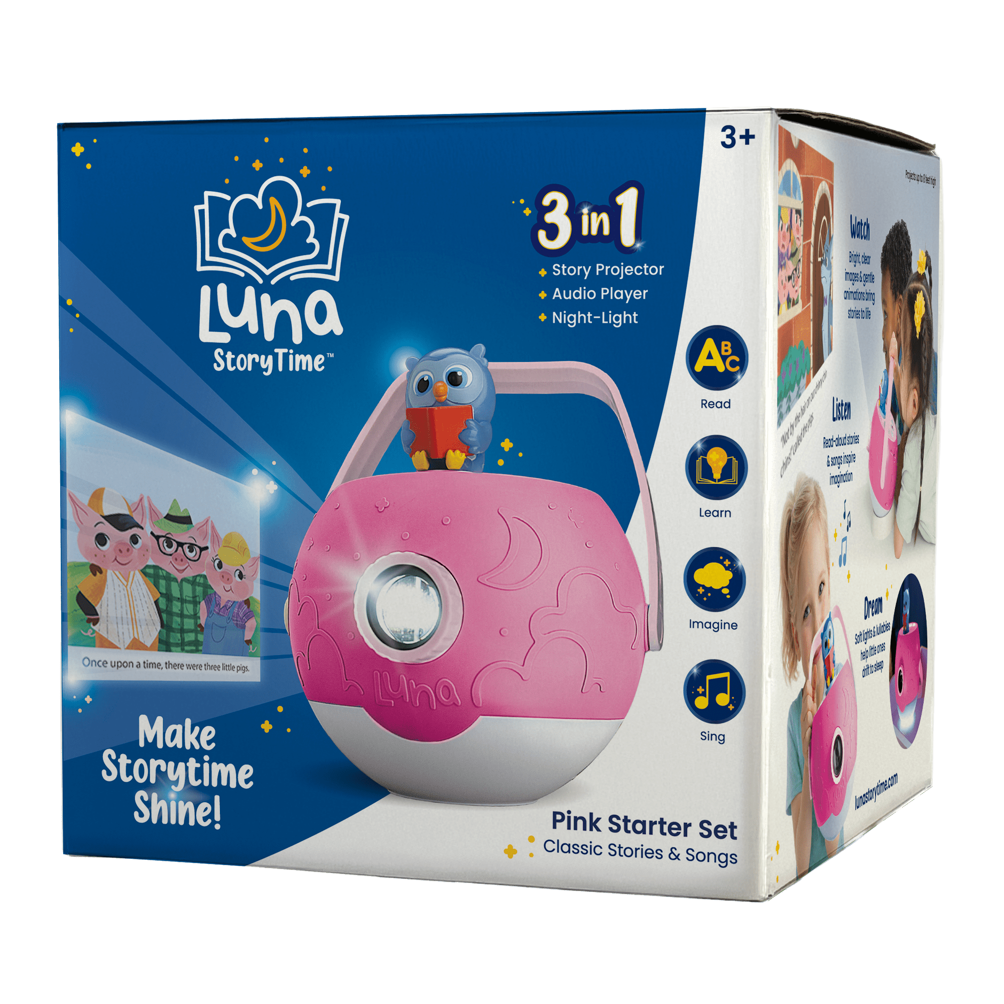 Luna Storytime PINK Projector