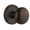 Bronze, variant on Grandeur 814298 Georgetown Solid Brass Rose Privacy Door Knob Set - Chrome