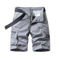 thumbnail image 1 of pstuiky Pantalones cortos deportivos para hombre, Pantalones cortos cargo de talla grande para hombre, con múltiples bolsillos, holgados, para playa y verano Pantalones cortos de golf, 1 of 4