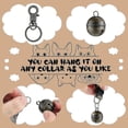 thumbnail image 3 of Par de cascabeles para perros y gatos muy ruidosos, cascabeles de latón duraderos para mascotas, cascabeles colgantes con cierre, rastreador giratorio para mascotas, 3 of 5