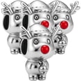 thumbnail image 1 of Dije plata S925 reno XmasDeer02 4Pzas Plata S925 Chapa Separador Fijo Venado Navideño Plata/Multicolor Caja Negra 3x3cm., 1 of 3