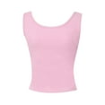 thumbnail image 5 of Njoeus Cute Summer Tops for Women Young Adult Tank Top Womens Sleeveless Vests Button Front Crop Tank Tops Slim Fitted Knit Ribbed Tank Tops for Women Casual Camis Y2K Tops Workout Tank Tops Woman On, 5 of 6