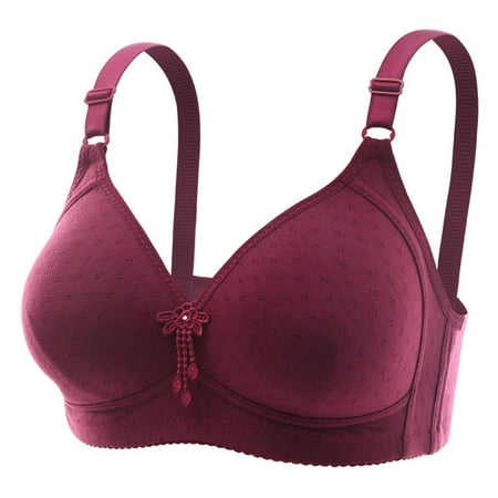 Minimizer Bras for Women Front Closure Wireless Lightly Lined Comfort Bra with Support Lingerie Bra Plus Size Bras for Women