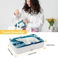 thumbnail image 5 of Polar Bear PU Leather Necklace Organizer Decorative Box with Removable Compartment Portable Necklace Holder, 5 of 6