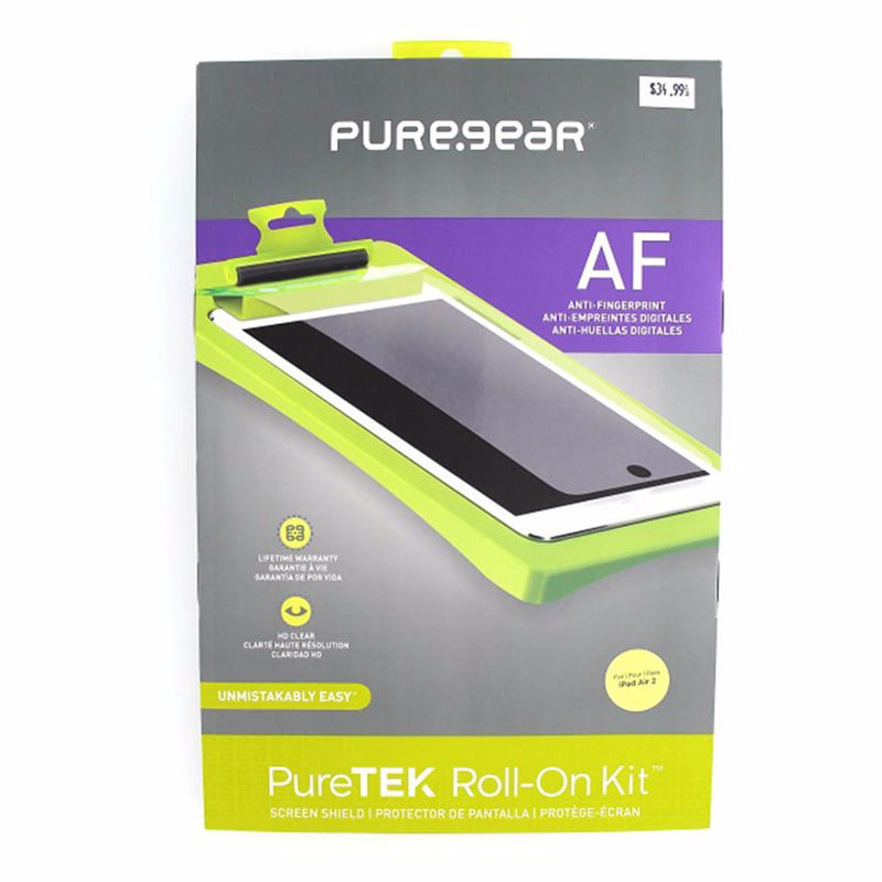 New PureGear PureTek Screen Protector ipad Air Roll-On Shield Anti Fingerprint 