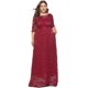 thumbnail image 3 of Women's Round Neck Lace Party Gown3XL, 3 of 5