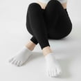 thumbnail image 2 of 5Pairs Women Toe Socks Five Toe Cotton Socks Ankle Sock with Toes Separated for Women Athletic Running, 2 of 6