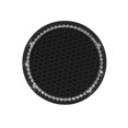 thumbnail image 3 of Kenally Posavasos para coche, almohadilla para taza de agua, soporte antideslizante para botella, alfombrilla de Gel de sílice para Automoción decorativa y accesorios Diamantes blancos sobre negro, 3 of 6