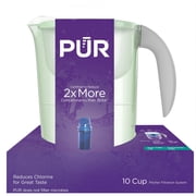 PUR 10-Cup Water Pitcher Filtration System, 10.2 W x 10.6 H x 6.8 L, Lime, PPT001L
