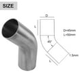 thumbnail image 3 of Versatile Stainless Steel Elbow 45° Bend Exhaust Pipe Polished 19-51Mm For Forming Or Repairing Pipes In Automotive Exhaust Tool, 3 of 8