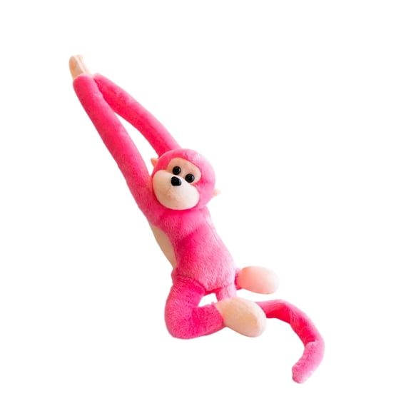 Watermelon Red 28 Inch Long Arm Monkey Plush Stuffed Animal Toy Soft Doll Hanging Decor For Kids Room