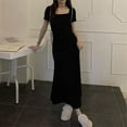 thumbnail image 6 of LNWUY Women's Bodycon Maxi Dress 2025 Cap Sleeve Square Neck Formal Cocktail Wedding Party Long Dress Black XL, 6 of 6
