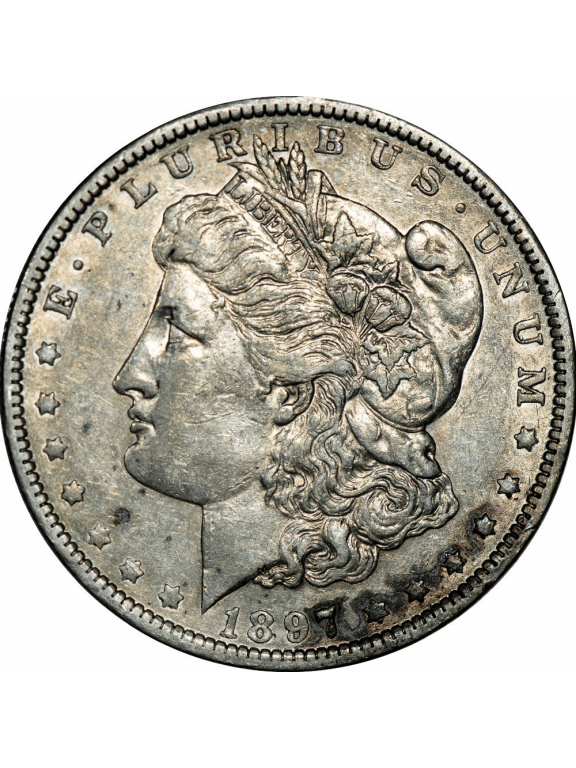US Mint 1897O Morgan Silver Dollar Coin $1 Raw