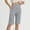 Gray, variant on FAHXNVB Women's Bermuda Long Shorts Knee Length High Waisted Athletic Shorts with Pockets Stretch Soft Loose Casual Summer Yoga Pants