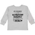 thumbnail image 3 of Inktastic My Mommy is a Respiratory Therapist and a Hero Boys or Girls Long Sleeve Toddler T-Shirt, 3 of 5
