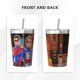 thumbnail image 3 of Termo Henry Danger con pajita cónica, doble pared, aislamiento al vacío, impresión de acero inoxidable, 12 oz, color blanco, 3 of 7