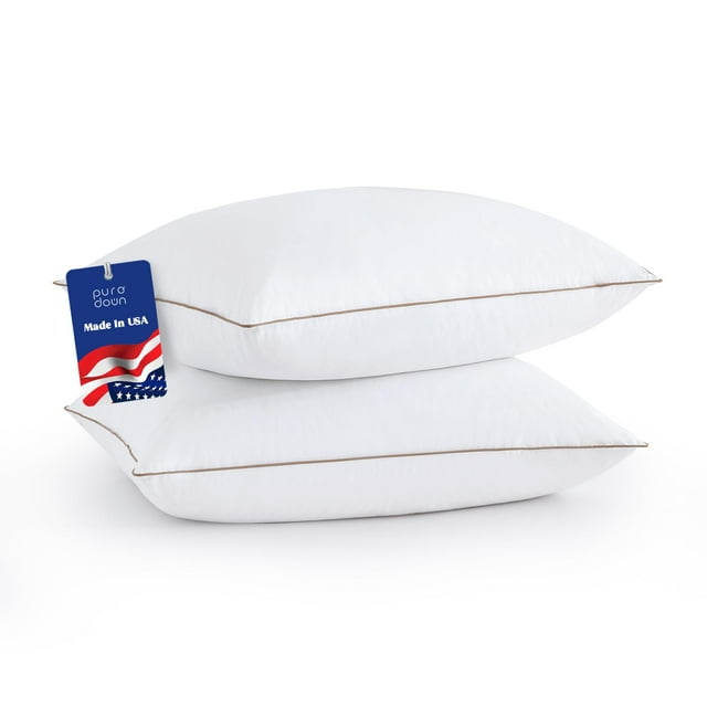 Almohadas Puredown® Plumas de ganso y plumón 100% algodón King