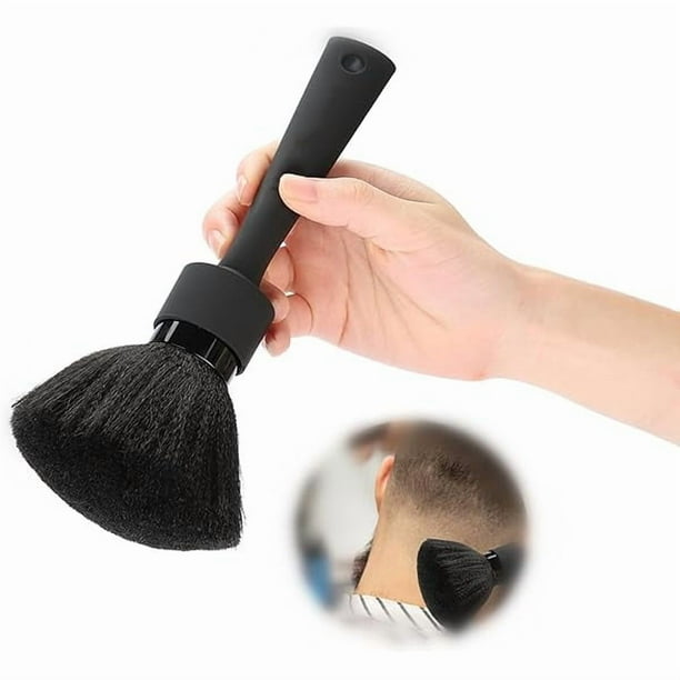 wonima11 Soft Neck Duster and Face Brush - Professional Hairdressing Cutting Styling Cleaning Brush With Extended Handle for Salon Hair