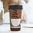 thumbnail image 6 of Daiia Coffee Cafe Cup Printed Stainless Steel Tumbler with Lid and Straw, Double Wall Vacuum Insulated Coffee Tumbler Travel Coffee Mug with Leak Proof Lid, 6 of 8