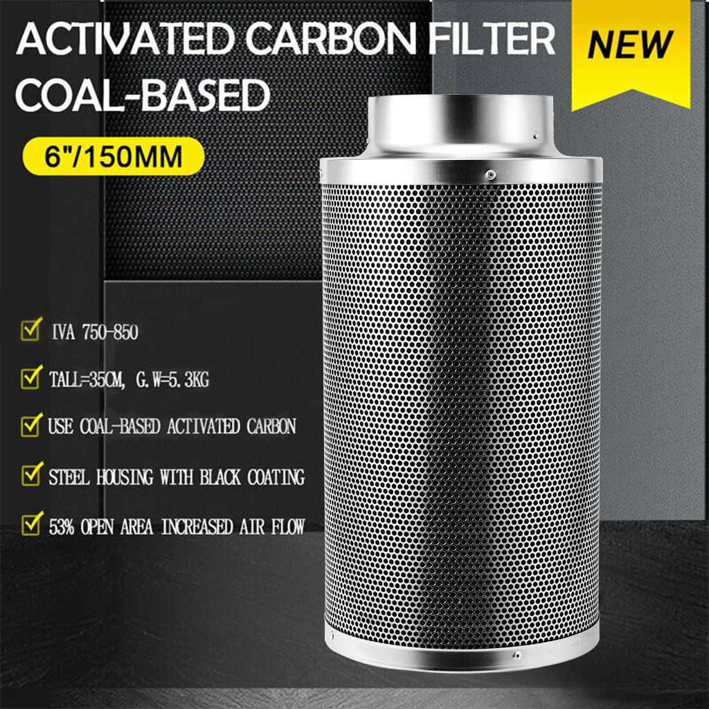 4" 6" 8" Inch Carbon Filter Coconut Shell Activated Charcoal Air Filter G1 